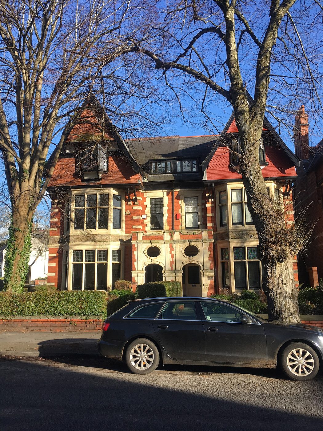 Cathedral Road: Two of the large Victorian villas that have been divided into flats, 3,024px wide